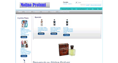 Desktop Screenshot of molinaprofumi.it