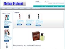 Tablet Screenshot of molinaprofumi.it